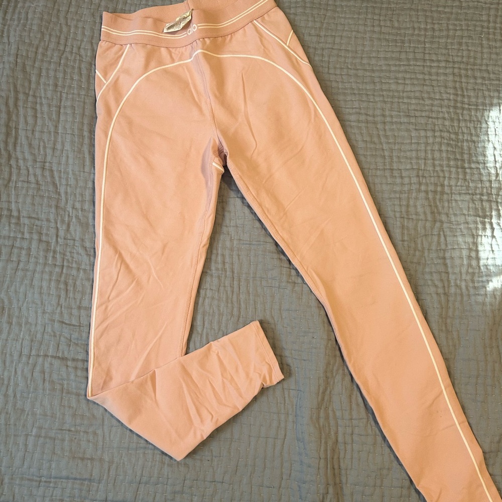 ALO Yoga Pink High-Waisted Leggings